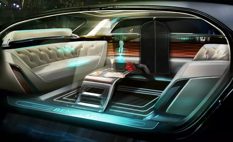 Это салон автомобиля Bentley, который компания планирует запустить в массовое производство к 2030 году