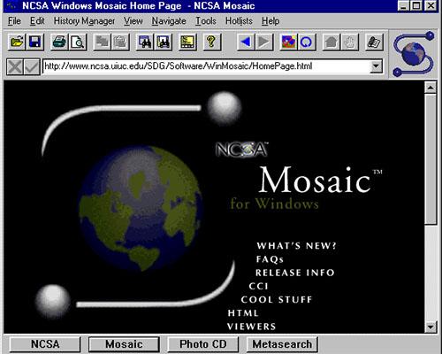 первый браузер NCSA Mosaic