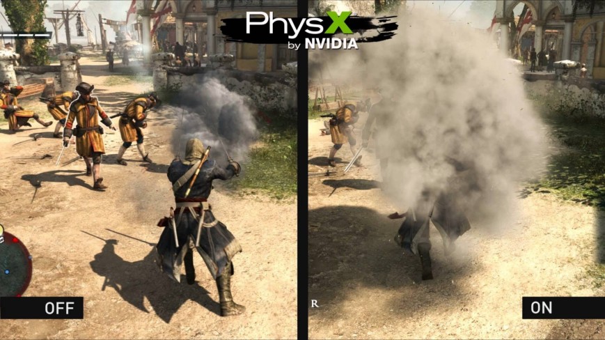 Эффекты PhysX в игре Assassins’s Creed: Black Flag